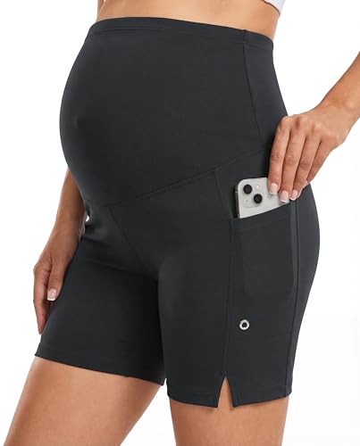 Women's Maternity Swim Board Shorts - color: Dark Grey, size: Small