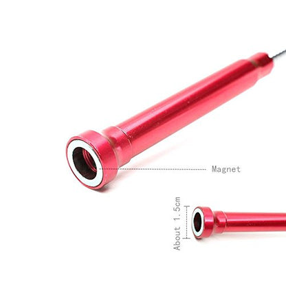 Magnetic Claw Grabber Pickup Tool with LED Light, 24.4in Retractable Reacher Grabber Tool, 2lb Pull Strength Magnetic Flexible Pick Up Tool for Sink Drain, Garbage Litter & Small Metal Items
