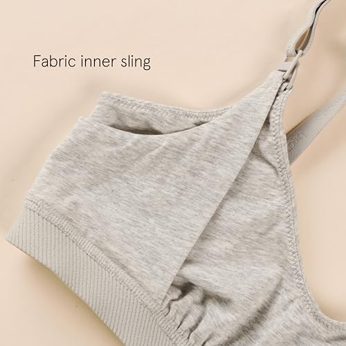 Bravado Designs Women's Cotton Pullover Maternity & Nursing Wireless Full Coverage Bra - color: Black, size: Medium