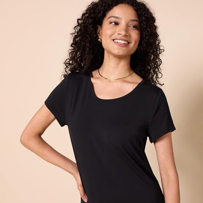 Amazon Essentials Women's Short-Sleeve Maxi Dress - color: Black, size: Small