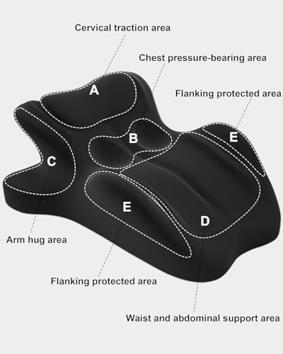 RSN Ergonomic Foam Wedge Pillow, 27° Angled Support for Neck and Waist, Multi-Position Support Pillow (Blue) - color: Blue