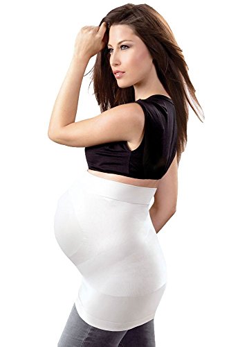 BLANQI Womens Maternity Belly Band for Pregnancy, White-S-M - color: Winter White, size: Small-Medium