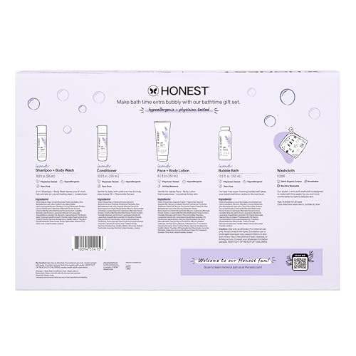 The Honest Company Bathtime Gift Set, Hypoallergenic, Lavender - style: Bathtime, Lavender