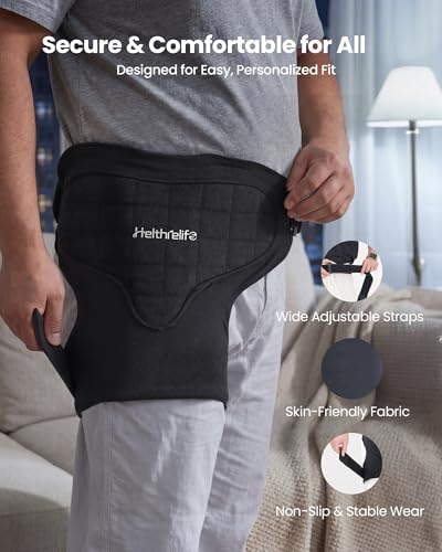 Hip Ice Pack with 2-Layer Cooling Gel 45Min Therapy for Replacement Surgery - size: Universal