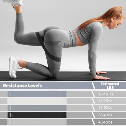 RoundFunny 18Pcs Pilates Ring Set, Women Exercise Accessories - color: Grey