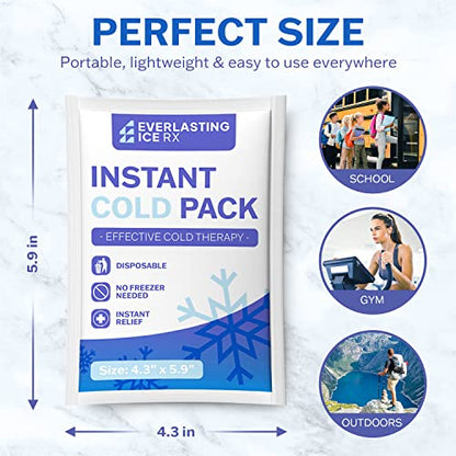 25 Pack Instant Ice Packs for Injuries, Disposable Instant Cold Pack - style: 25 Pack