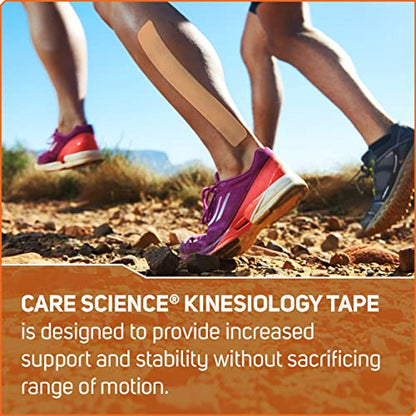 Care Science Waterproof Tan Kinesiology Tape, 40 Precut Strips, 2 Rolls - color: Tan Precut