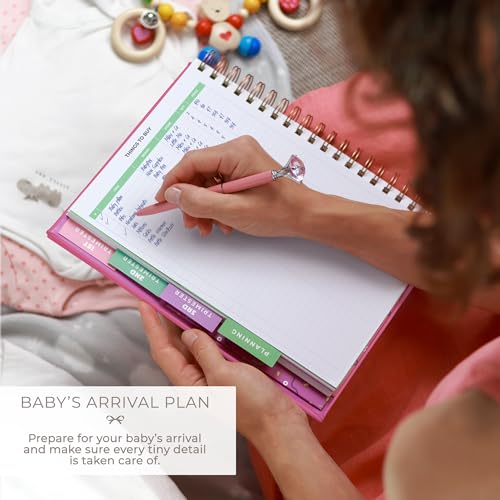 Clever Fox Pregnancy Journal, Expecting First Time Mom Planner Violet - color: Violet Blossom, size: 9" x 10.5" Regular Edition