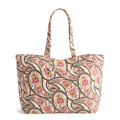 Vera Bradley Women's Premium Cotton Hathaway Tote Bag - color: Blooming Paisley