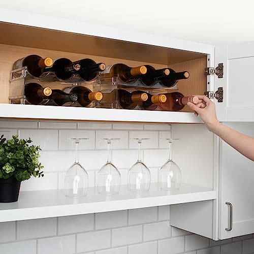 ClearSpace Water Bottle Organizer, Stackable Cabinet Storage, 8 Pack - size: 8 Pack