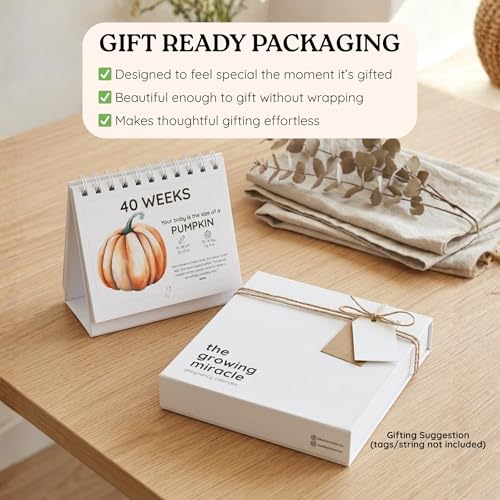 Pregnancy Calendar (Weeks 6–40) - Gift for Expecting Parents