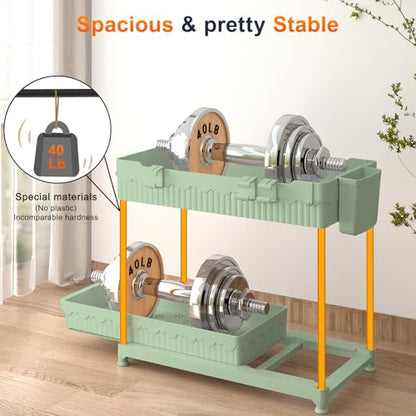 Sevenblue 4-Pack 2-Tier Under Sink Organizer with Pull Out Drawers - color: Green, size: 14.8 Inch