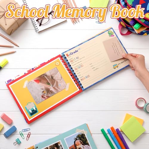 Motipuns School Memory Book Photo Album for Kids, Horizontal Style - style: Horizontal Style