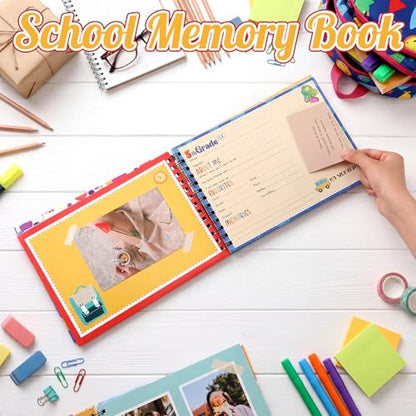 Motipuns School Memory Book Photo Album for Kids, Horizontal Style - style: Horizontal Style