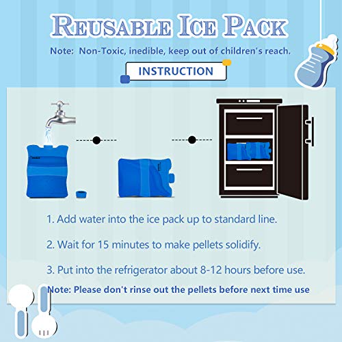 Teamoy Breastmilk Ice Pack (Pack of 2), Small - size: Small 4 Bottle(Pack of 2)