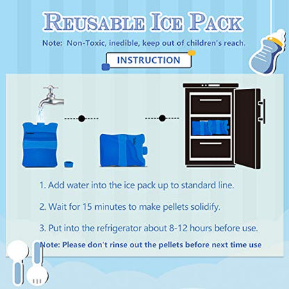 Teamoy Breastmilk Ice Pack (Pack of 2), Small - size: Small 4 Bottle(Pack of 2)