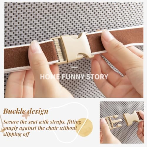 Non-Slip Rocking Chair Cushion with High Back Support Soft Office & Dorm Seat Cushion, 35.4 * 19.17in - color: Khaki