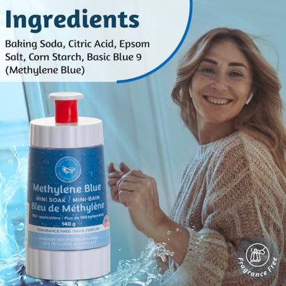 USP Grade Methylene Blue Mini Soak Sitz Bath & Foot Spa Fungus Treatment - size: 1 Count (Pack of 1)