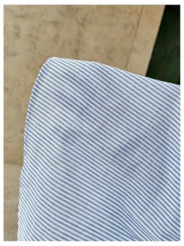 MakeMeChic Women's Maternity 2 Piece Summer Striped Sets - color: Blue, size: Large