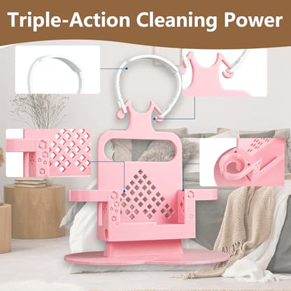 G-Tube Feeding Pump Carrier for Infinity Pump, No Tools Required(Pink) - color: Pink