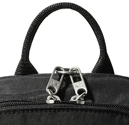 Securtex® Anti-theft Vacation Travel Backpack 10x13" Slash-Resistant Nylon Daypack w/RFID, Black Cheetah - color: Black Cheetah