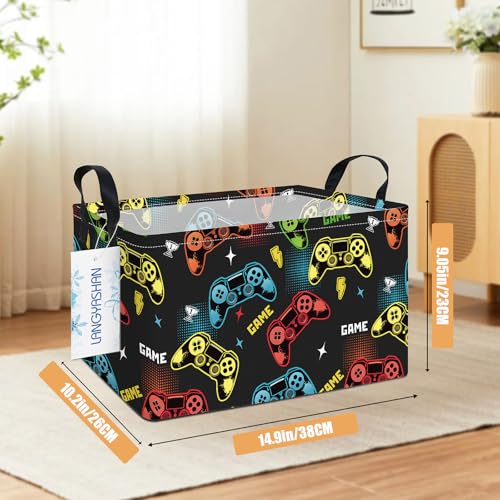 Rectangular Collapsible Game Storage Basket Nursery Toy Organizer - color: Rec Game