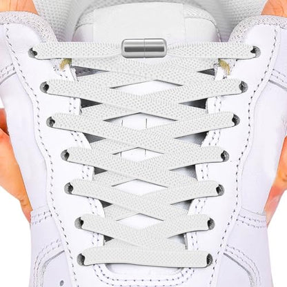 Elastic No Tie Flat Shoe Laces, 100cm/39inches Stretch Shoes Strings for Kids and Adults