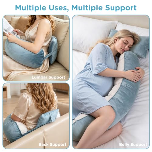 Ergonomic Reading Pillow with Arm & Back Support, U-Shaped