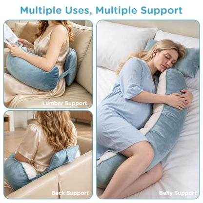 Ergonomic Reading Pillow with Arm & Back Support, U-Shaped