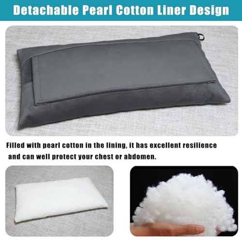 Post Surgery SeatBelt Pillow for Pregnancy Mastectomy Hysterectomy Recovery - color: Dark Gray