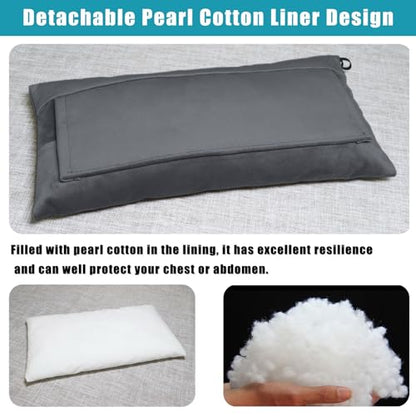 Post Surgery SeatBelt Pillow for Pregnancy Mastectomy Hysterectomy Recovery - color: Dark Gray