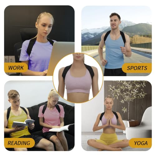 Posture Corrector for Women and Men, Adjustable Upper Back Brace