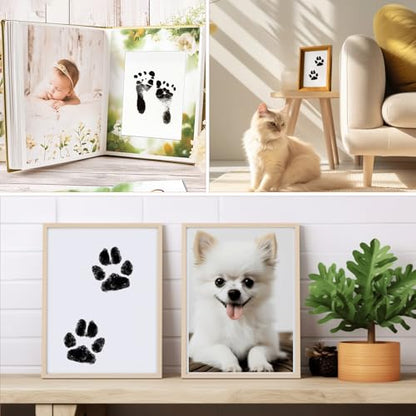 PChero 6" x 4" Large Size Baby Inkless Handprint and Footprint Kit