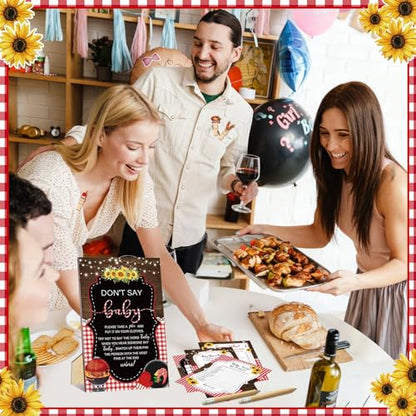Patelai 321 Pcs Baby Shower Games Supplies, Bbq - style: Bbq