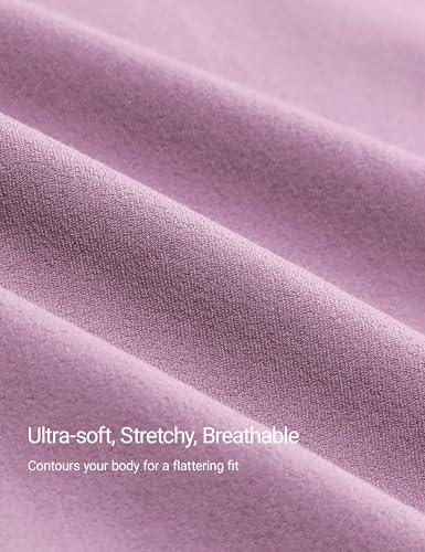 CRZ YOGA Maternity U Neck T-Shirt - color: Light Lavender, size: Large