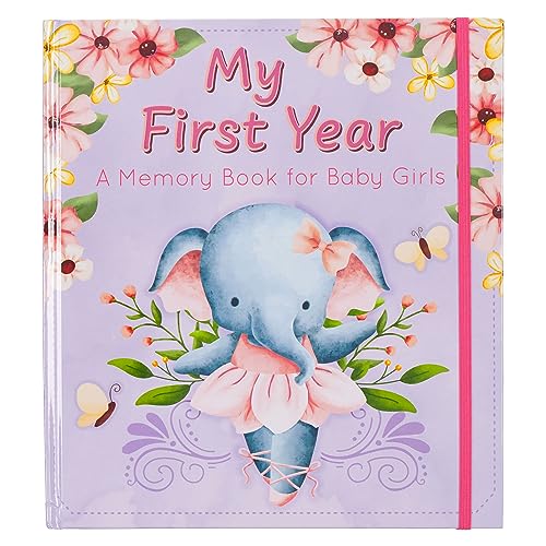 With Love My First Year A Memory Book for Baby Girls Purple Keepsake Photo Book