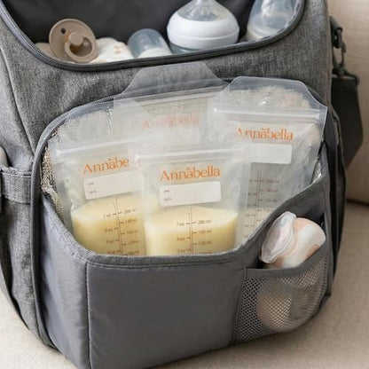 Annabella Breast Milk Storage Bags 50-Pack - BPA Free, Double Seal