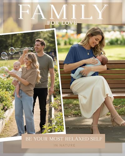 4 Pack Nursing Breastfeeding Shirts - color: Haze Blue, Khaki, Light Gray, Black, size: Medium