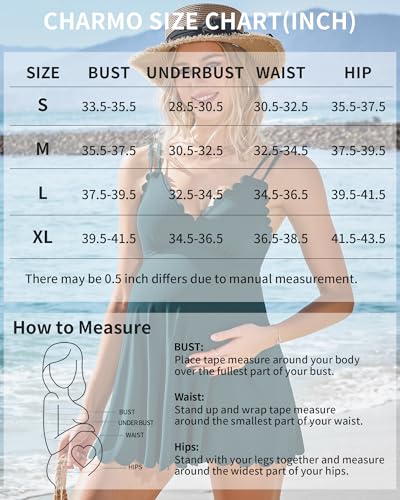 Charmo One Piece Maternity Swimsuit Swim Dress Pregnancy Bathing Suit - color: Lake Blue, size: Medium