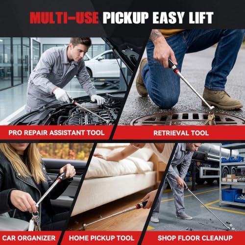 E BAVITE 4 Pack Telescoping Magnet Pick-up Tool Extendable up to 30" - size: 4 Telescop