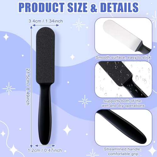 Mudder 2 Pack Pedicure Foot Files with 20 Replaceable Refill Pads,Black - color: Black
