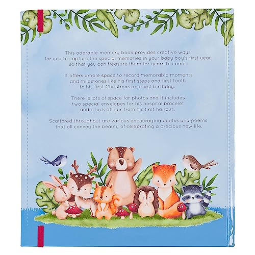 With Love My First Year A Memory Book for Baby Boys Blue Keepsake Photo Book