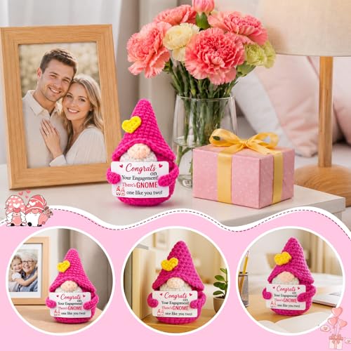 Engagement Gifts for Couples Women - Newly Engaged Wedding Gifts - style: Gnome Engaged