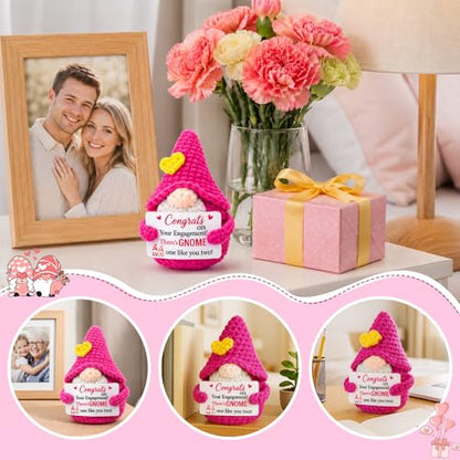 Engagement Gifts for Couples Women - Newly Engaged Wedding Gifts - style: Gnome Engaged