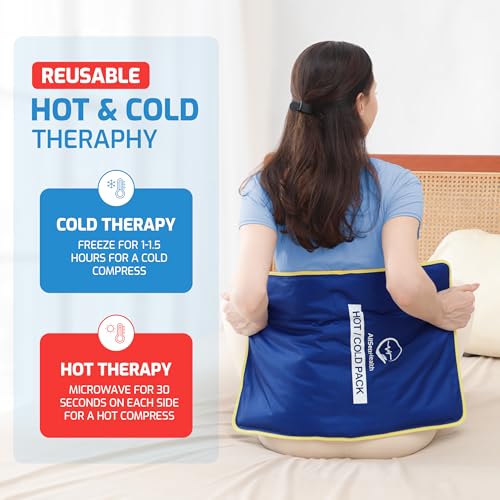 Extra Large Reusable Ice Pack for Injuries, Gel Ice Pack for Back Pain - style: Extra Large (23"×15")