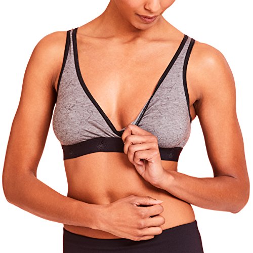 La Leche League International Womens Bralette - color: Black Jacquard, size: Small