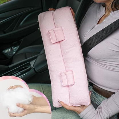 Seat Belt Pillow Post Surgery for Chest Heart Surgery Pink - color: Pink, size: Large