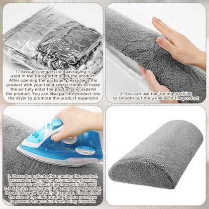 Wesiti Recliner Leg Rest Cushion Footrest Pillow Elevate Feet, Light Gray - color: Light Gray