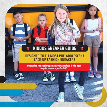 U-Lace Kiddos No-Tie Shoelaces - Elastic Shoe Laces for Sneakers - 14 Laces - color: Canvas