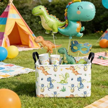 Rectangular Collapsible Parent Child Dragon Storage Basket Organizer - color: Rec Parent-child Dragon